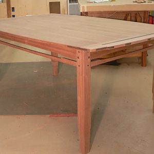 Completed table, prior to application of finish