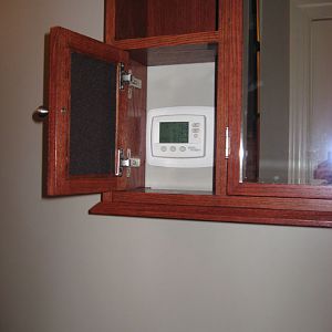 Thermostat door