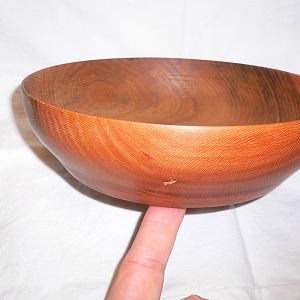 Newly turned Sycamore bowl