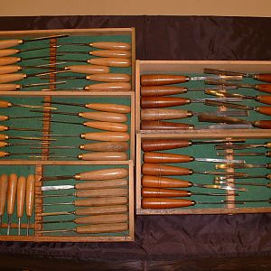 1920's Buck Brothers carving set