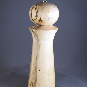 8" Spalted Maple Peppermill
