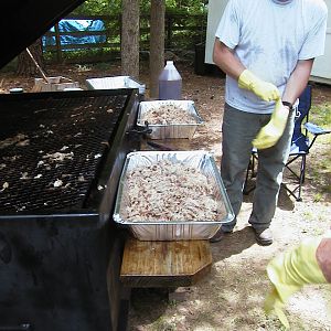 Cooking the pig