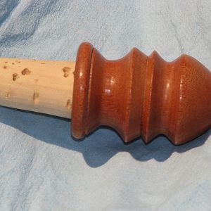 First turned bottle stopper - Lyptus