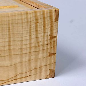 Curly Maple Moravian Candle Box
