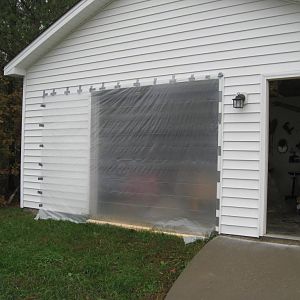 Table top through mortise jig set up