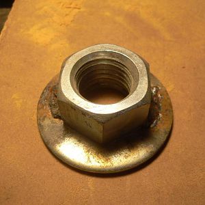 1x8 Nut Welded to a 1" Washer