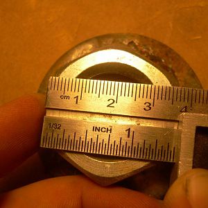 1x8 Nut welded to a 1" washer measurement