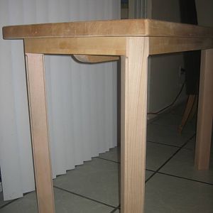 Solid Maple Table (My First)2