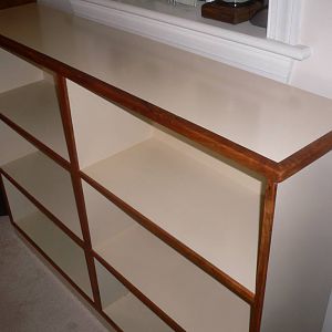 MDF Book Shelf with Cherry trim