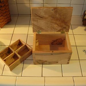Spalted maple box
