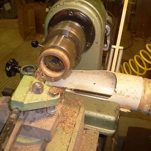 Turning the Bracelet on Ray's Lathe