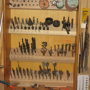 Drill bits cabinet