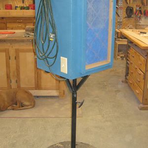 Fan / air filtration unit on mobile base