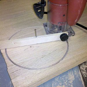 Simplest possible circle jig
