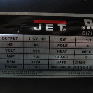 Jet 16/42 Motor specifications