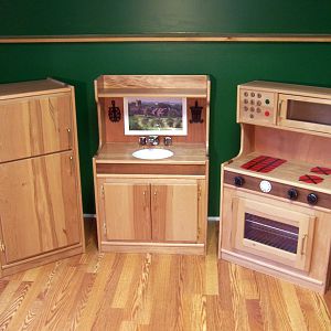 Child's play kitchen set
