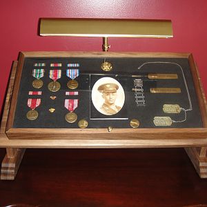 Dad's WWII display 1