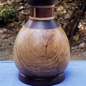 Walnut/White Oak Vase