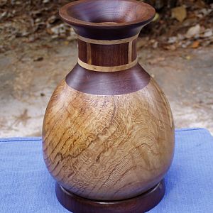 Walnut/White Oak Vase