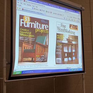 Greg Paolini on the cover of Fine Woodworking