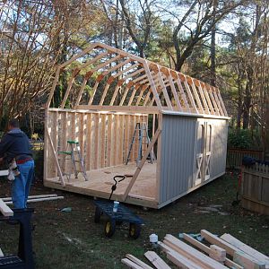 12'x20' barn style workshop build