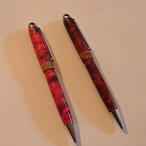 Commissioned burl pens
