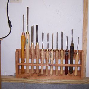 Lathe tools rack