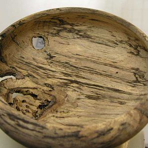 Spalted Pecan Inside Bowl