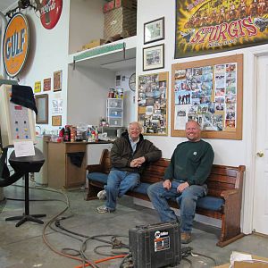 My new shop seating bench - thanks Jerry!