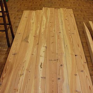 Heartwood pine table - top