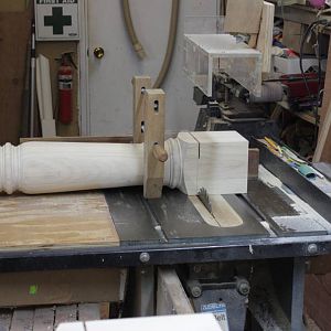 cutting tenon shoulder on post - with TS