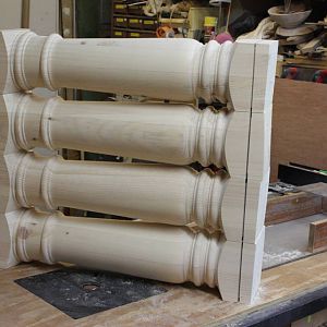 stack of posts - with shoulders cut on TS