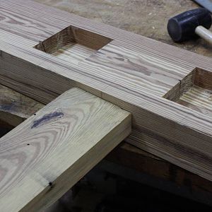 making base - tenon fits in  mortise!
