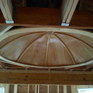 All Wood Recessed Dome