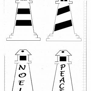 Christmas lighthouse patterns