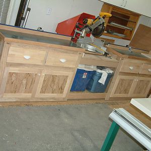 Miter saw cabinets