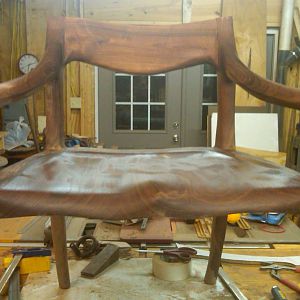 Maloof Low back chair front view