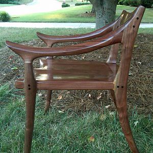 Maloof Low Back Chair Side