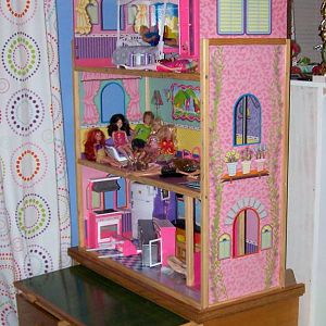 Girls' Barbie Dresser - In Use