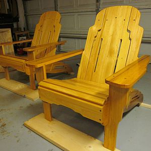 Greene and Greene Adirondak chairs