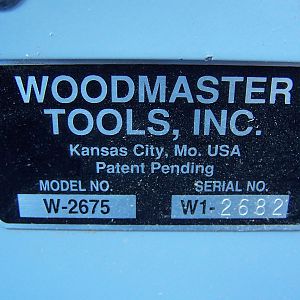 Woodmaster 2675 Drum Sander