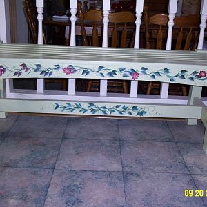 Painted bench