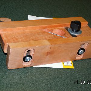 home made wooden dovetail plane