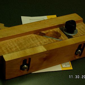 home made wooden dovetail plane