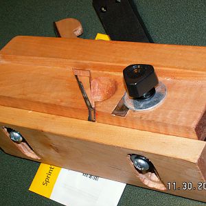 home made wooden dovetail plane