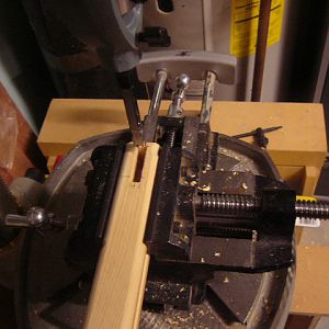 cross vice for mortising