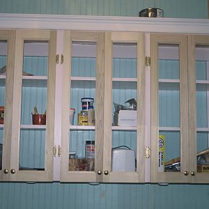 rebuilt cupboard with doors