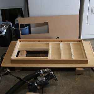 Torsion-box construction of Sewing Console top.