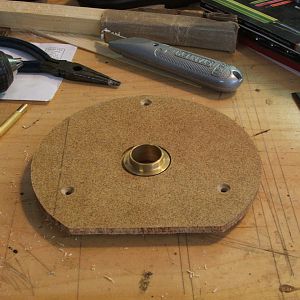 A scrap-made PC base for the Bosch router