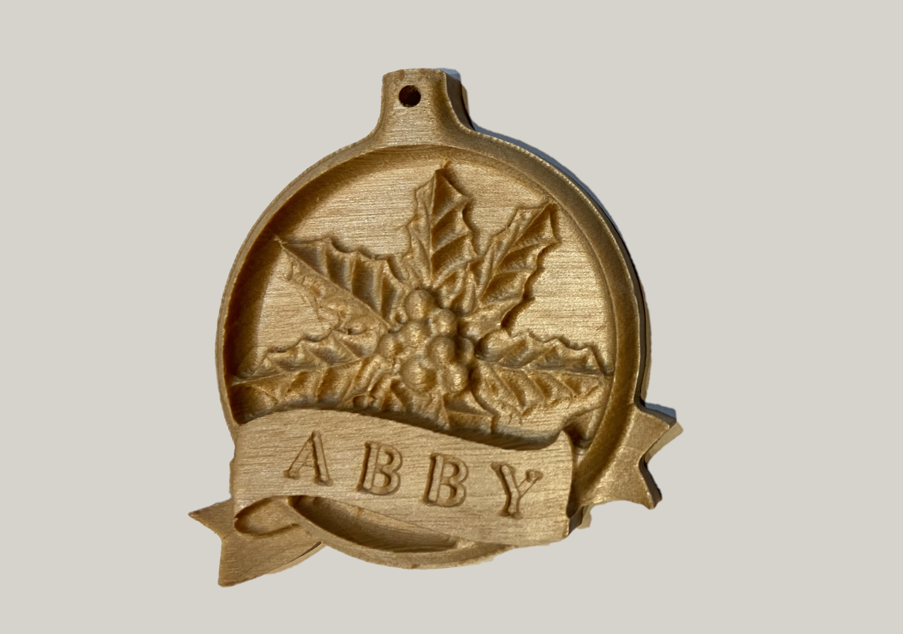 Christmas ornament holly and ribbon dated final.png